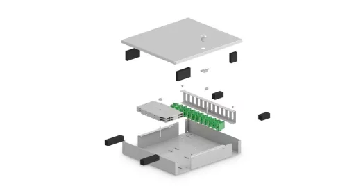 Digitus Optikai fali rendező SC 24 portos (simplex)