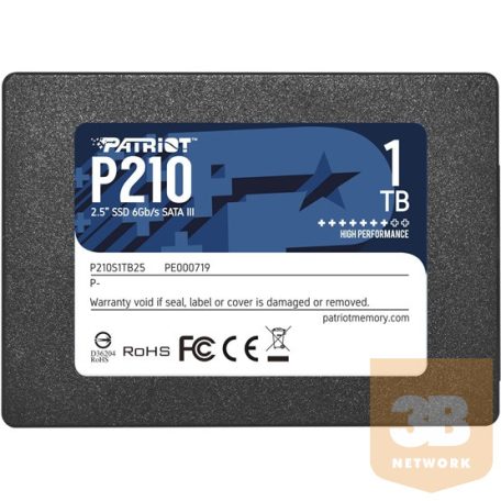 SSD 2,5" SATA Patriot P210 - 1TB - P210S1TB25
