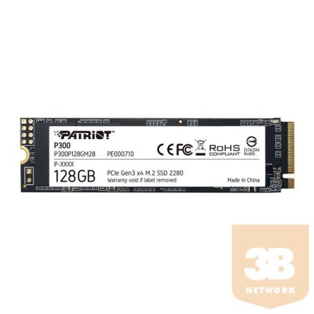 SSD M.2 Patriot P300 PCIe - 128GB - P300P128GM28