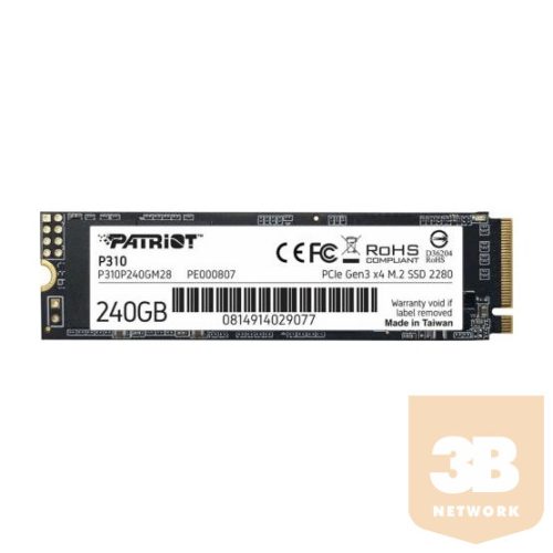 SSD Patriot 240GB P310 M.2 2280 PCIe