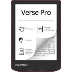   POCKETBOOK e-Reader - PB634 VERSE PRO Passion Red (6"E Ink Carta, Cpu: 1GHz,512MB,8GB,1500mAh, wifi,mSD, IPX8)