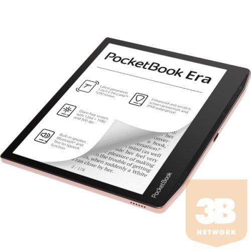 POCKETBOOK e-Reader - PB700 ERA rézbarna (7"E Ink Carta1200, Cpu: 1GHz, 64GB,1700mAh, wifi, B, USB-C, kép megvilágítás)