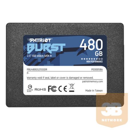 SSD SATA Patriot Burst Elite - 480GB - PBE480GS25SSDR