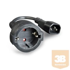 Gembird power adapter cord C14 male -> schuko female