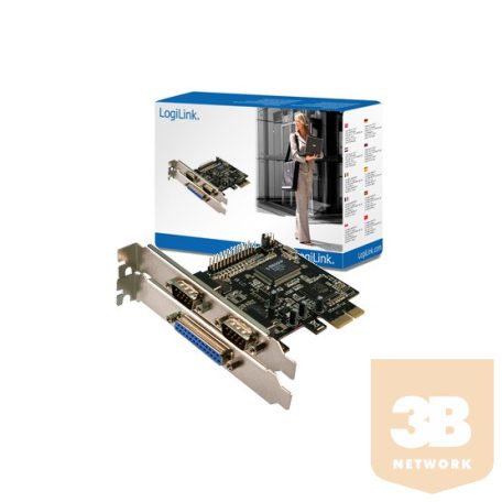 ADA LogiLink PC0033 PCI Express kártya - 2 soros port + 2 párhuzamo port