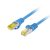 LANBERG patch kábel Cat.6A S/FTP LSZH CU 0.25m blue