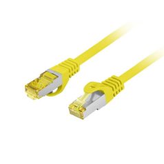 LANBERG patch kábel Cat.6A S/FTP LSZH CU 0.25m yellow