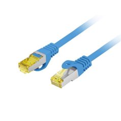 LANBERG patch kábel Cat.6A S/FTP LSZH CU 0.5m blue