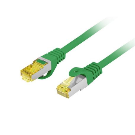 LANBERG patch kábel Cat.6A S/FTP LSZH CU 0.5m green