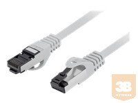 LANBERG patchcord cat.8.1 S/FTP LSZH CU 0.25m grey