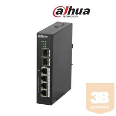   Dahua PFS3206-4P-96 PoE switch, 3x 10/100(PoE+/PoE) + 1x gigabit(HighPoE/PoE+/PoE) + 2x SFP uplink, 96W, 53VDC