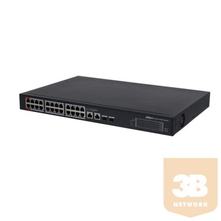 Dahua PoE switch - PFS3228-24GT-360 (24x 1Gbps at/af PoE + 2x SFP, 360W)
