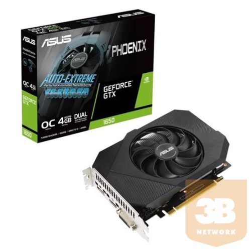 VGA ASUS NVIDIA GTX 1650 4GB GDDR6 - PH-GTX1650-O4GD6-P-V2