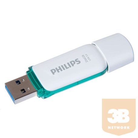 USB Philips Pendrive USB 3.0 256GB Snow Edition - fehér/zöld
