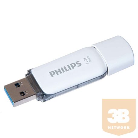 USB Philips Pendrive USB 3.0 32GB Snow Edition - fehér/szürke