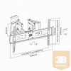 SBOX PLB-1348 sarok fali konzol, dönthető, 37"-63", 800x400, max 60 kg