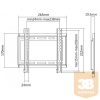 TVL SBOX PLB-2222F 23"-42" fix fali konzol - Fekete