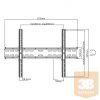 SBOX PLB-2546T fali konzol, dönthető, 37"-70", 640x400, max 35 kg