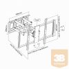 SBOX PLB-3769 fali konzol, 60"-100", 600x900, max 80 kg