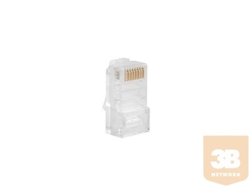 Lanberg Plug RJ-45 UTP CAT5E, 8P8C (100PCS) 3"késes", fali kábelre