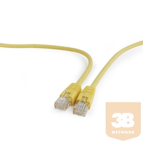 Gembird UTP kat.5e RJ45 patch kábel, 0.25m, sárga