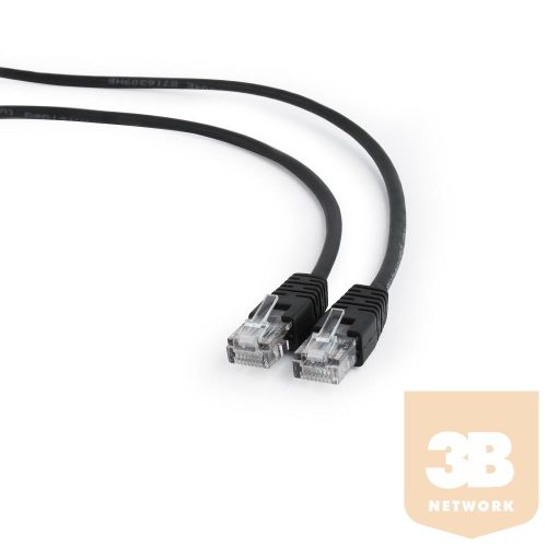 Gembird UTP kat.5e RJ45 patch kábel, 0.5m, fekete