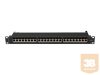 LANBERG patch panel 24 port 1U cat.7 FTP black