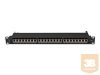 LANBERG patch panel 24 port 1U cat.7 FTP black