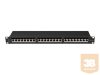 LANBERG patch panel 24 port 1U cat.6A FTP black