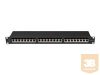 LANBERG patch panel 24 port 1U cat.6A FTP black