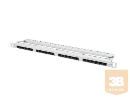 Lanberg Patch Panel 24 port 0.5U, cat. 5e, grey