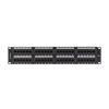 LANBERG Patch panel 48port 2U 19inch cat.5e UTP black