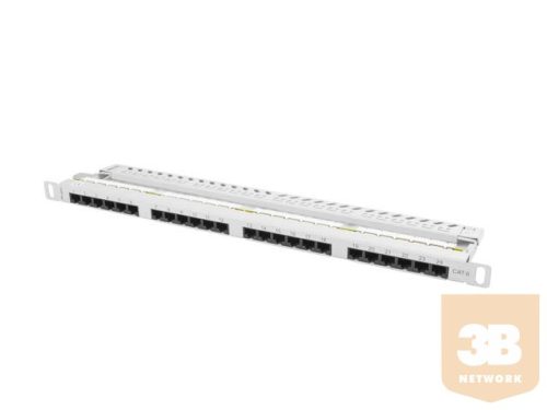 Lanberg Patch Panel 24 port 0.5U, cat. 6, grey