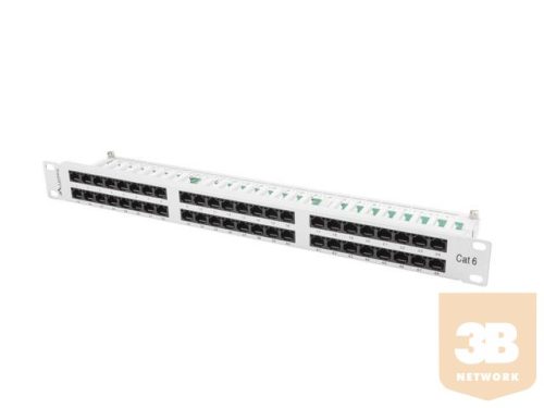 Lanberg Patch Panel 48 port 1U, cat. 6, grey