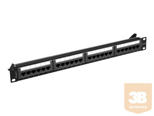 LANBERG patch panel 24 port 1U cat.6A UTP black