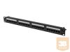 LANBERG patch panel 24 port 1U cat.6A UTP black