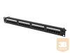 LANBERG patch panel 24 port 1U cat.6A UTP black