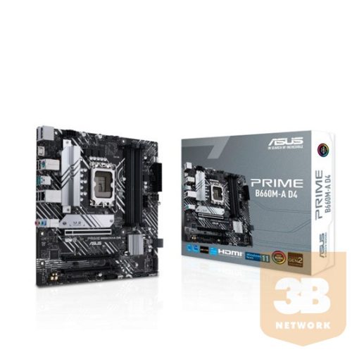 ASUS Alaplap S1700 PRIME B660M-A D4 INTEL B660, mATX