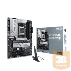   Asus Alaplap - AMD PRIME X670-P WIFI AM5 (X670, ATX, 4xDDR5 6400+MHz, LAN, 6xSATA3, 3x M.2, RAID, HDMI+DP)