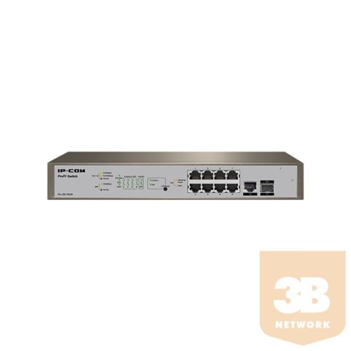 IP-COM Switch Vezérelhető PoE - PRO-S8-150W (8x1Gbps + 1x1Gbps SFP + 1x1Gbps; 8 af/at PoE+ port; 130W)