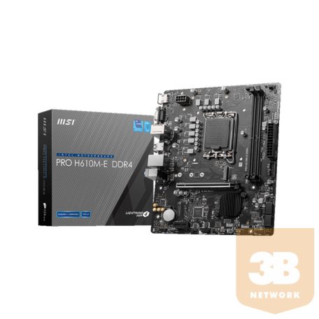 MSI Alaplap S1700 PRO H610M-E DDR4 Intel H610, mATX