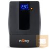 NJOY UPS + AVR Horus Plus 600, 600VA, 360W, Line-Interactive, Szünetmentes tápegység, LCD Touch display