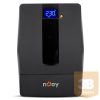 NJOY UPS + AVR Horus Plus 1000, 1000VA, 600W, Line-Interactice, Szünetmentes tápegység, LCD Touch display