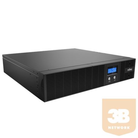 NJOY UPS 3000VA - Argus 3000 szünetmentes tápegység (8 IEC 13 kimenet, line-interaktív, RJ45, RS232, USB, szoftver, LCD kijelző, 2U rack)