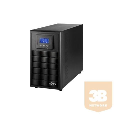 NJOY Szünetmentes 3000VA - Aten Pro 3000 (4 Schuko, USB/RS-232, On-line, szinuszhullám, generátor támogatás, Eco mód)