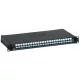 Legrand 032165 19" 1U 24port 24xLC duplex monomódusú toldóval fekete LCS3 optikai patch panel