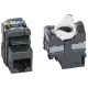 Legrand 033180 Cat.5e UTP RJ45 árnyékolatlan 180fok 100MHz gyorscsatlakozós Keystone jack