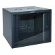 Legrand 646211 Linkeo 19" 9U MAG:494 SZÉL:600 MÉLY:600 MAX: 27kg üvegajtós antracit fali rack szekrény