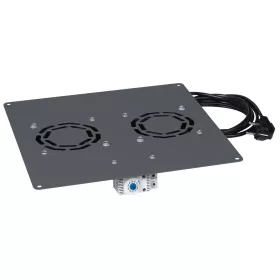   Legrand 646430 2 ventilátoros tetőventilátor és termosztát Lineko álló rack szekrényhez