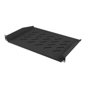   Lanberg AK-1008-S 19" 1U MÉLY:315mm MAX:20kg terhelhetőségű 2 ponton rögzíthető fix szürke rack polc